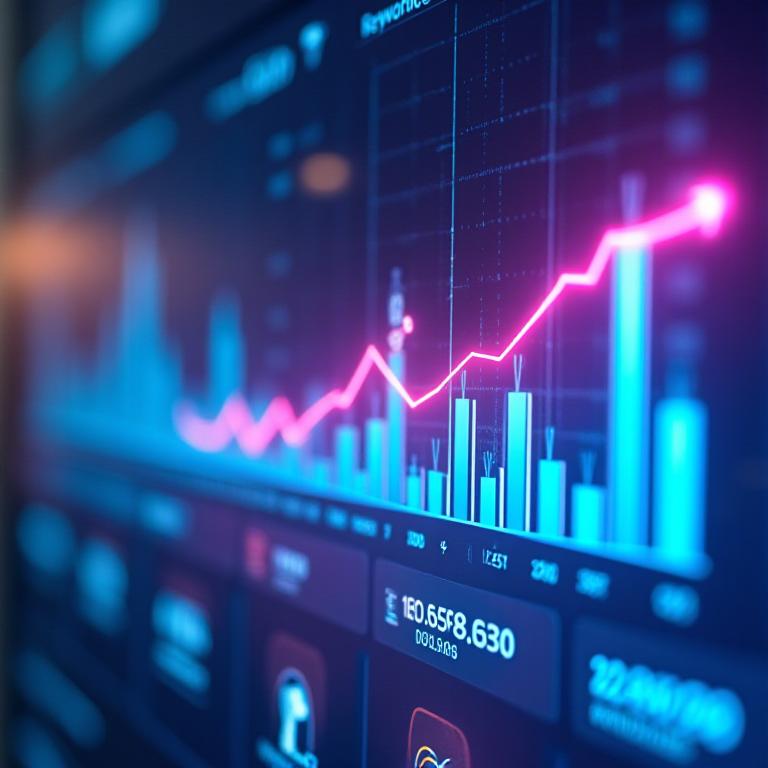 SEO performance dashboard showing growth metrics