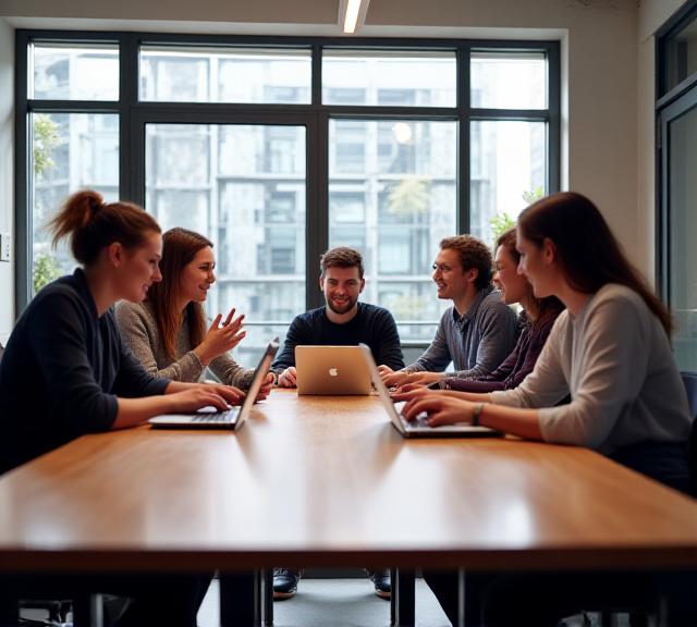 Petal Pixel team collaborating on digital strategy in a modern Melbourne office